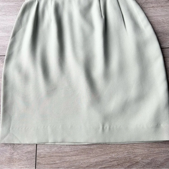 Vintage Classiques For Minikin Petite Sage Green Mini Skirt Made in Canada - Picture 5 of 12